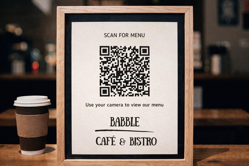 Cafe Menu Template, Minimalist Coffee Shop Menu Design, Canva Digital ...