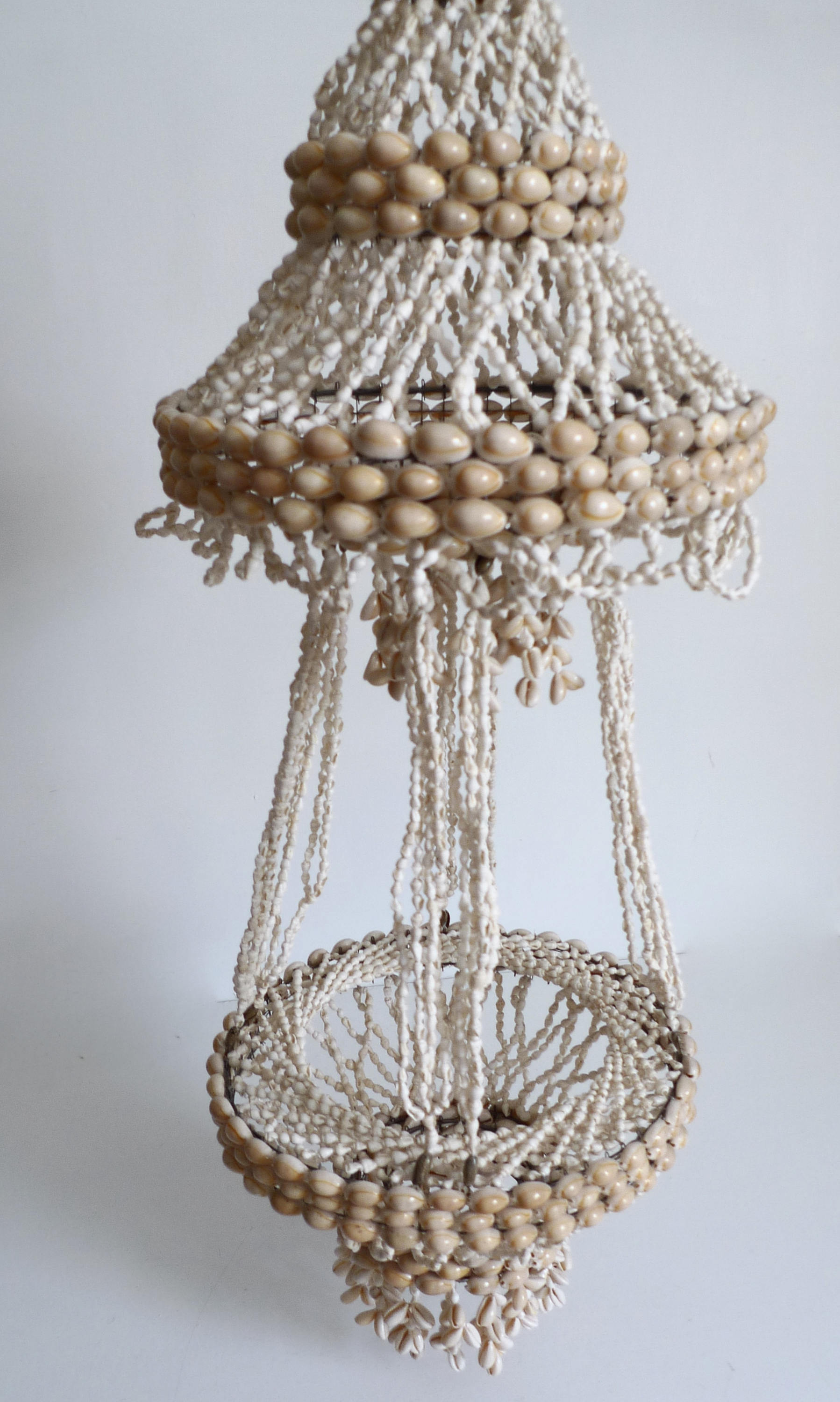 Vintage Seashell Hanging Mobile Natural Beach Decor Nautical