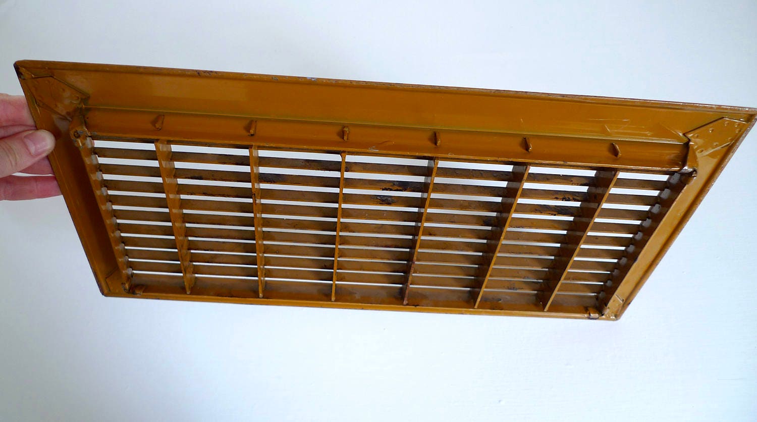 Metal Floor Grate - Vintage Metal Heat Register - Antique ...