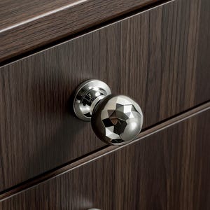 Brass Drawer Handle, Silver Dresser Knob, Round Knobs