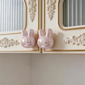 Minimalist Bunny Wardrobe Knob, Light Luxury Drawer Knob