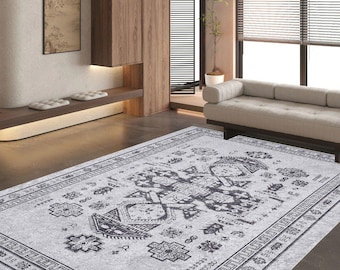 ヴィンテージ トルコ ラグ、アンティーク調大面積カーペット、5 x 10