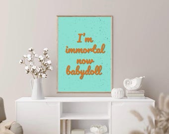 The Life of a Showgirl Wall Art - Taylor Swift Print - A4, A3, 8x10, A5 Print - Swiftie Wall Prints - TLOAS