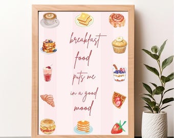 Breakfast Food Print