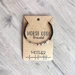 Mother Morse Code Bracelet | Mother’s Day Gift | Mother Bracelet | Mom Gift