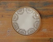 China Bread and Butter Plate Gold Scroll Swag Filigree Floral Carl Schlegelmilch CS Prussia Antique