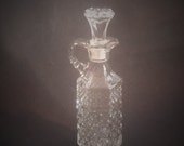 Anchor Hocking Crystal Wexford Glass Cruet Vintage
