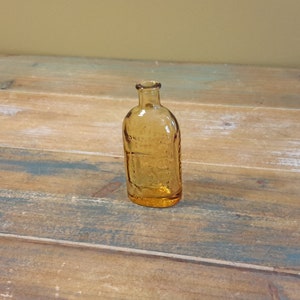 Wheaton Amber Miniature Frank&#39;s Safe Kidney Liver Cure Bottle Vintage