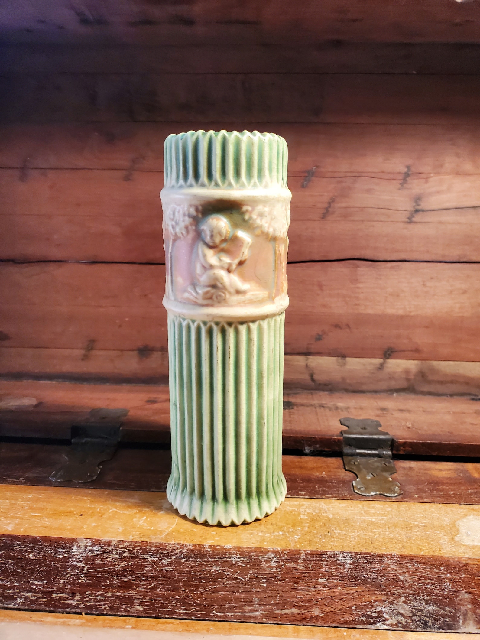 Roseville Pottery Donatello Vase Vintage Etsy