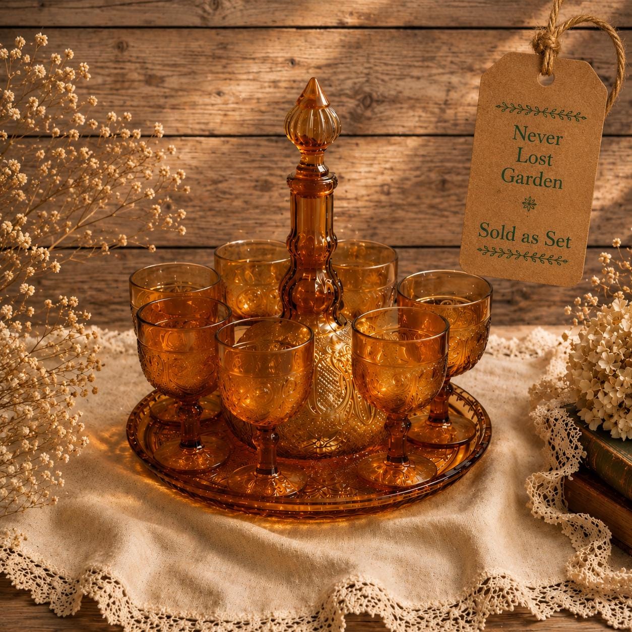 Vintage Decanter Tray - Etsy