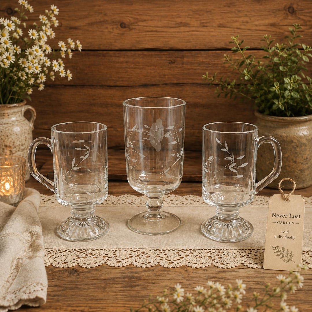 Princess House Heritage Footed Irish Coffee Mug Vintage - Etsy