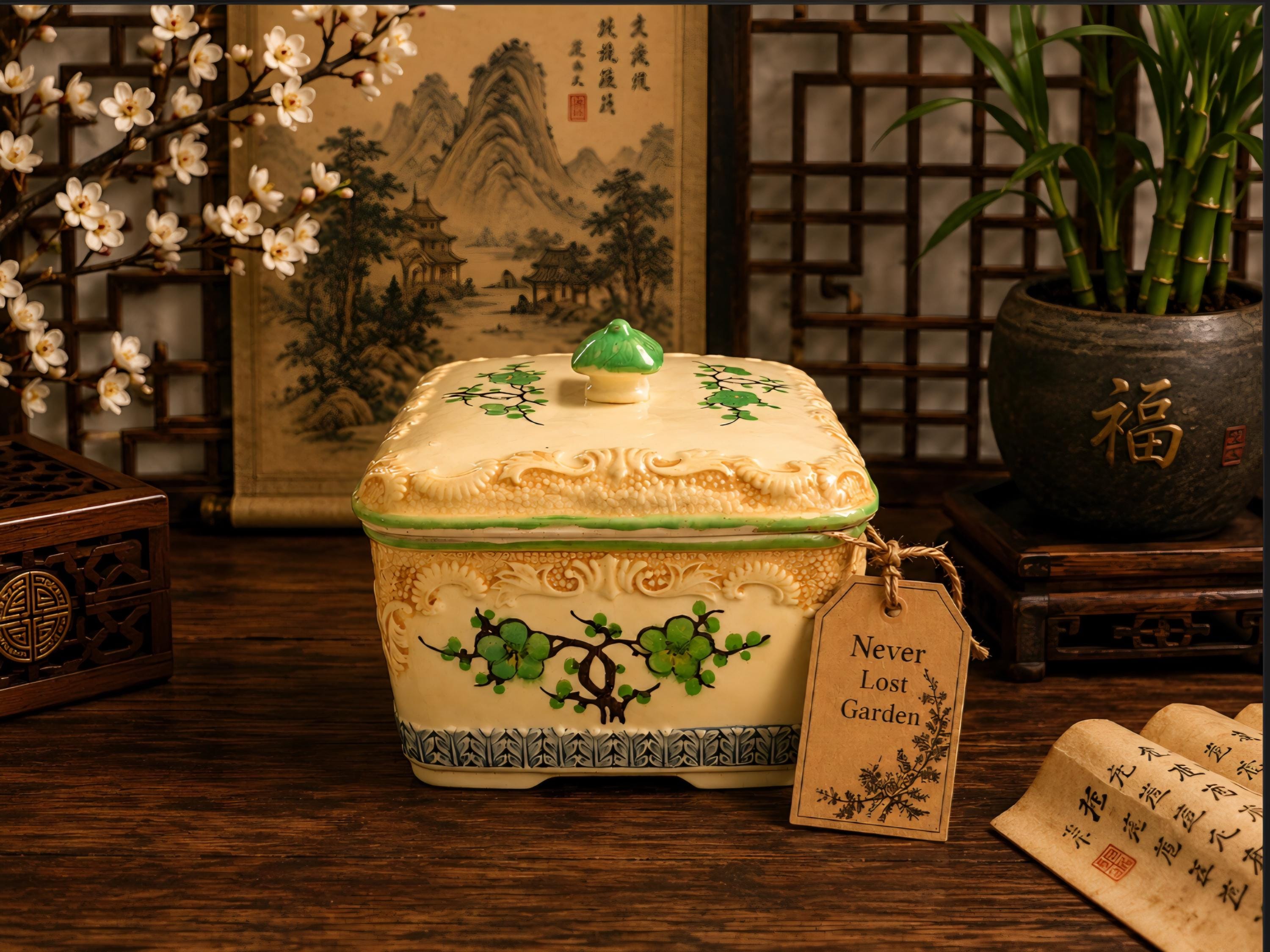 Vintage Green Ceramic Box - Etsy - Page 5