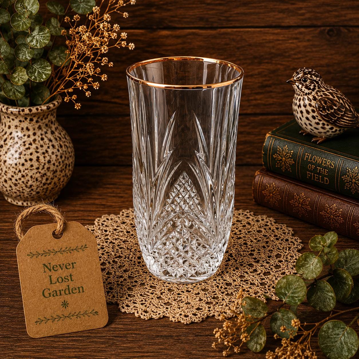 High Ball Tumbler Crystal Salzburg Cristal De Flandre Vintage - Etsy