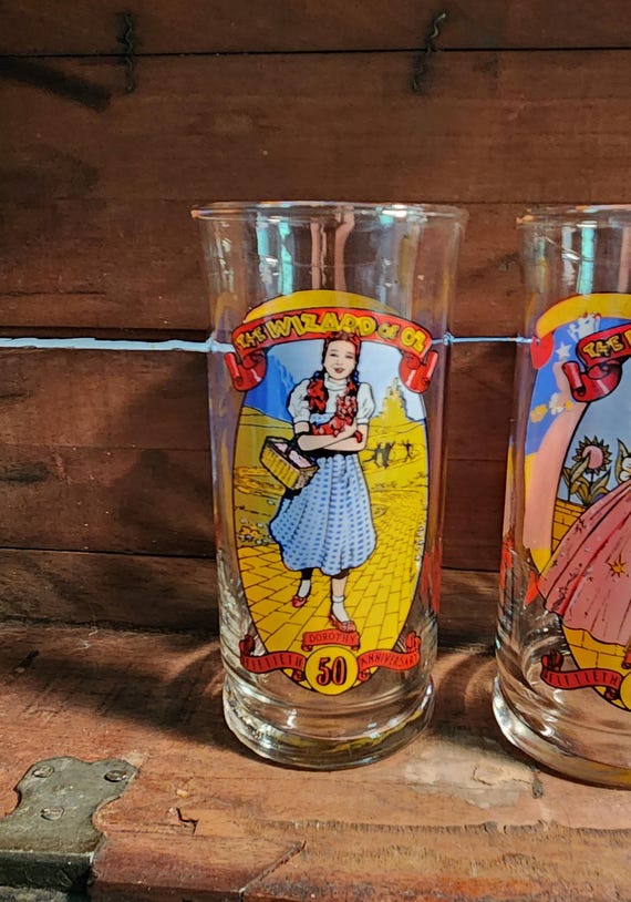 Wizard of Oz 50th Anniversary Tumbler Glass Coca-cola Vintage - Etsy