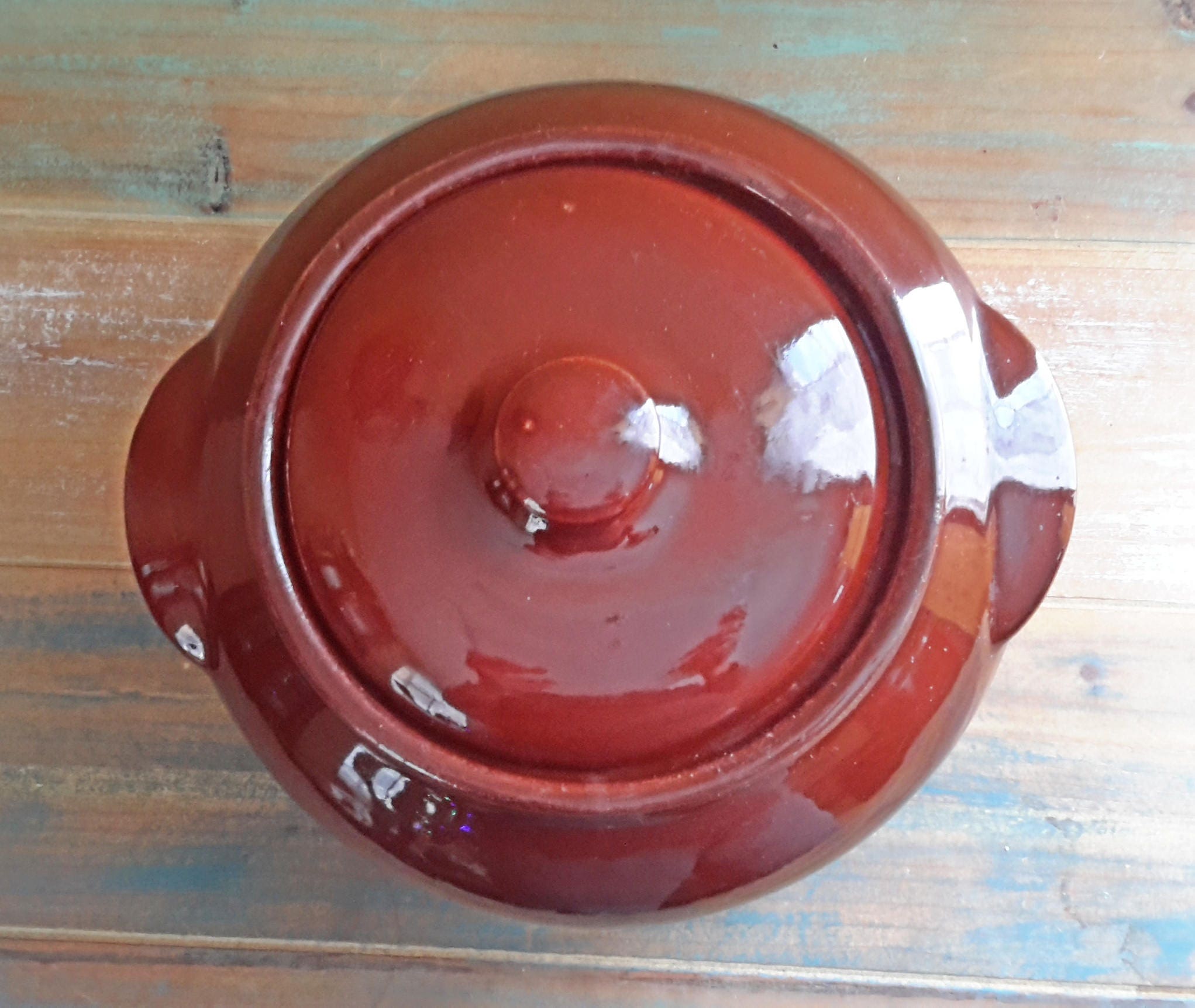 Watt 76 USA Oven Ware Bean Pot Vintage Etsy