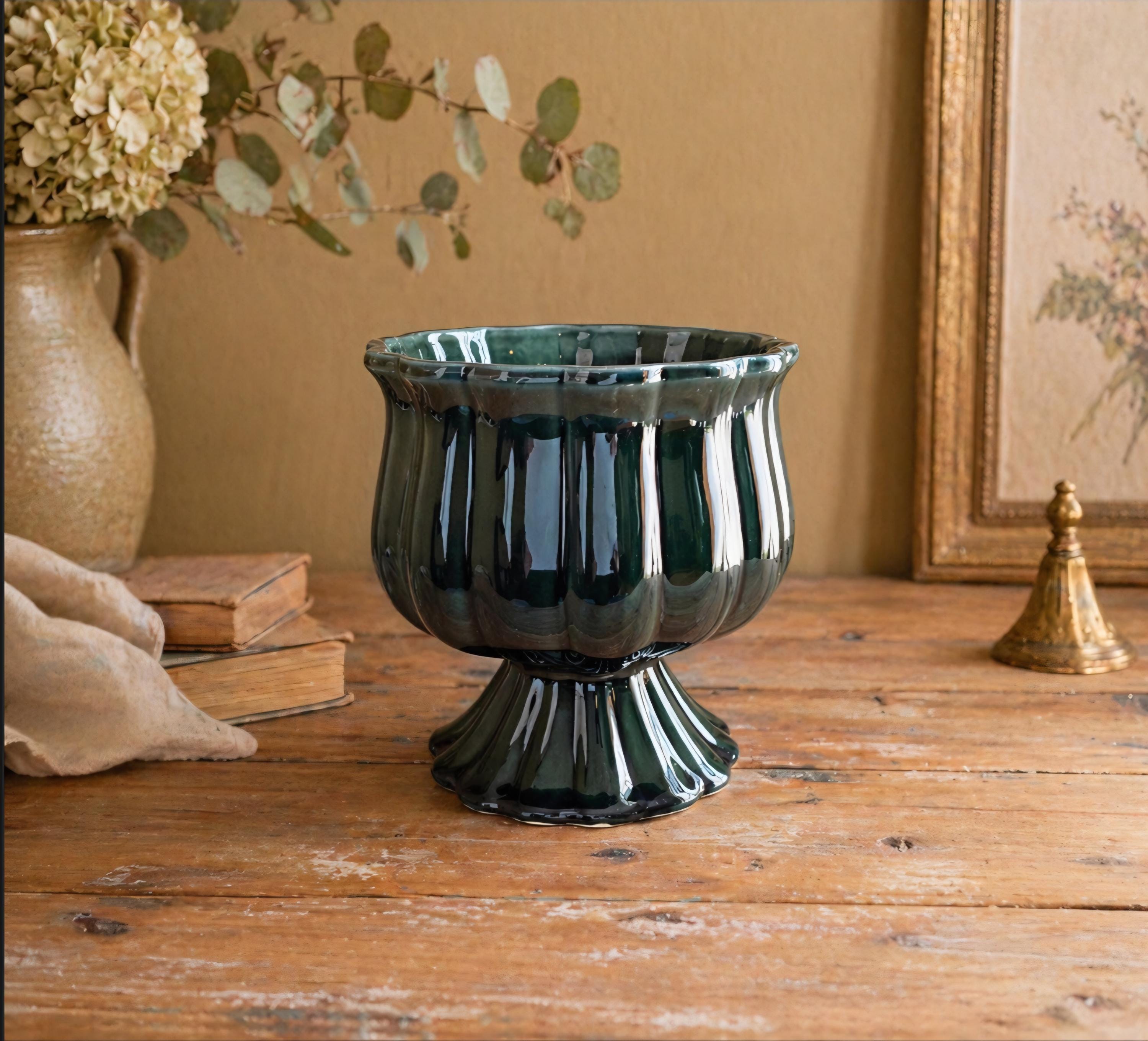 Avocado Green Tulip Planter F88 Hull Pottery Vintage - Etsy