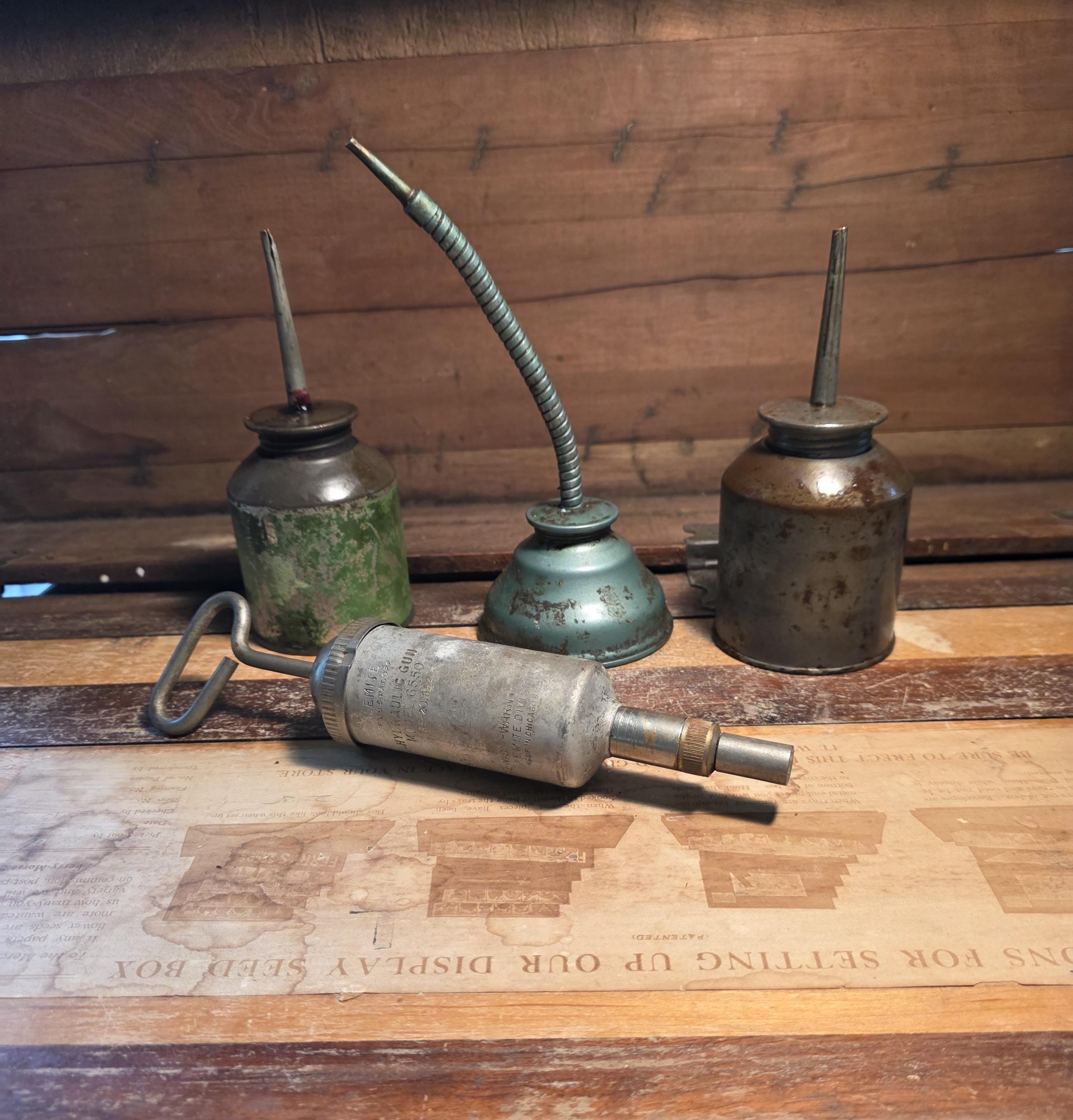 Vintage Metal Grease Can - Etsy
