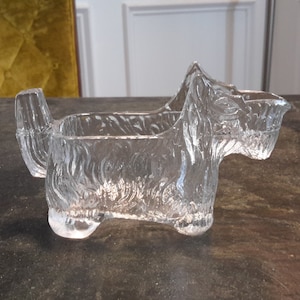 Scottie Dog Creamer LE Smith Glass Vintage