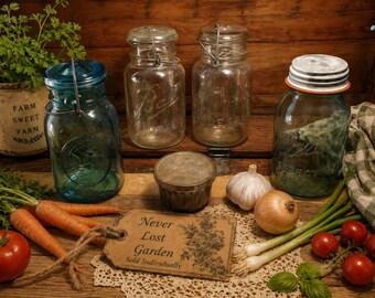 Glass Canning Jars Kerr Ball Ideal Atlas EZ Seal