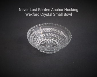 Anchor Hocking Crystal Wexford Glass Small Bowl Vintage