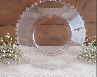 Salad Plate, Butter Pat Plate Candlewick Imperial Glass Company Vintage