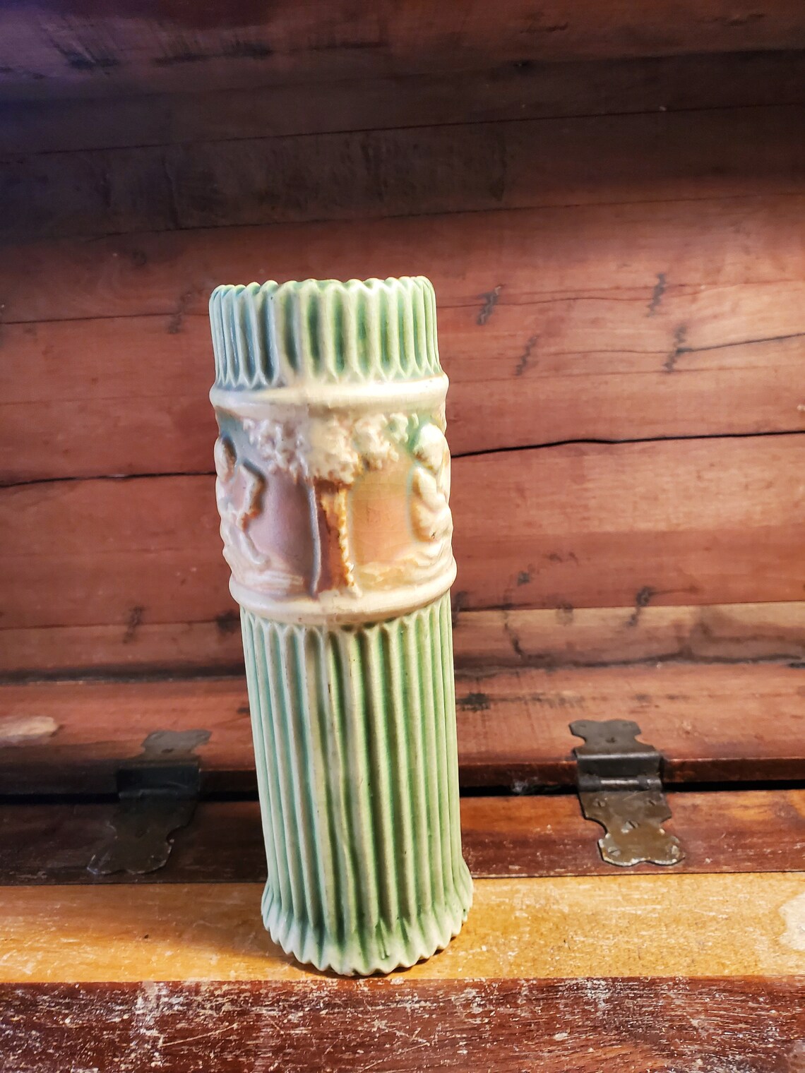 Roseville Pottery Donatello Vase Vintage Etsy