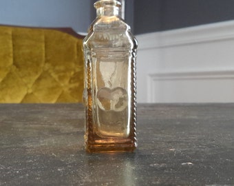 Glass Amber Miniature Berring's Apple Bitters Bottle Vintage