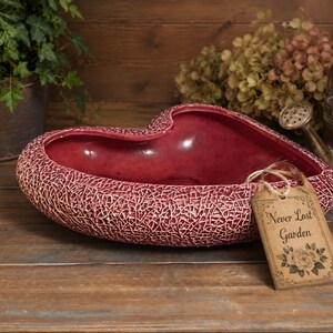 Large Planter Burnt Orange Red Textured A Beacon Original Vintage