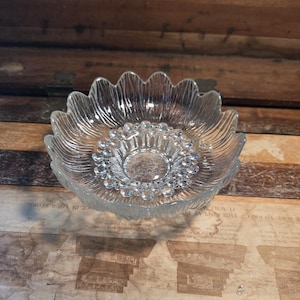 Lotus Bowl Lead Crystal Lausitzer Vintage