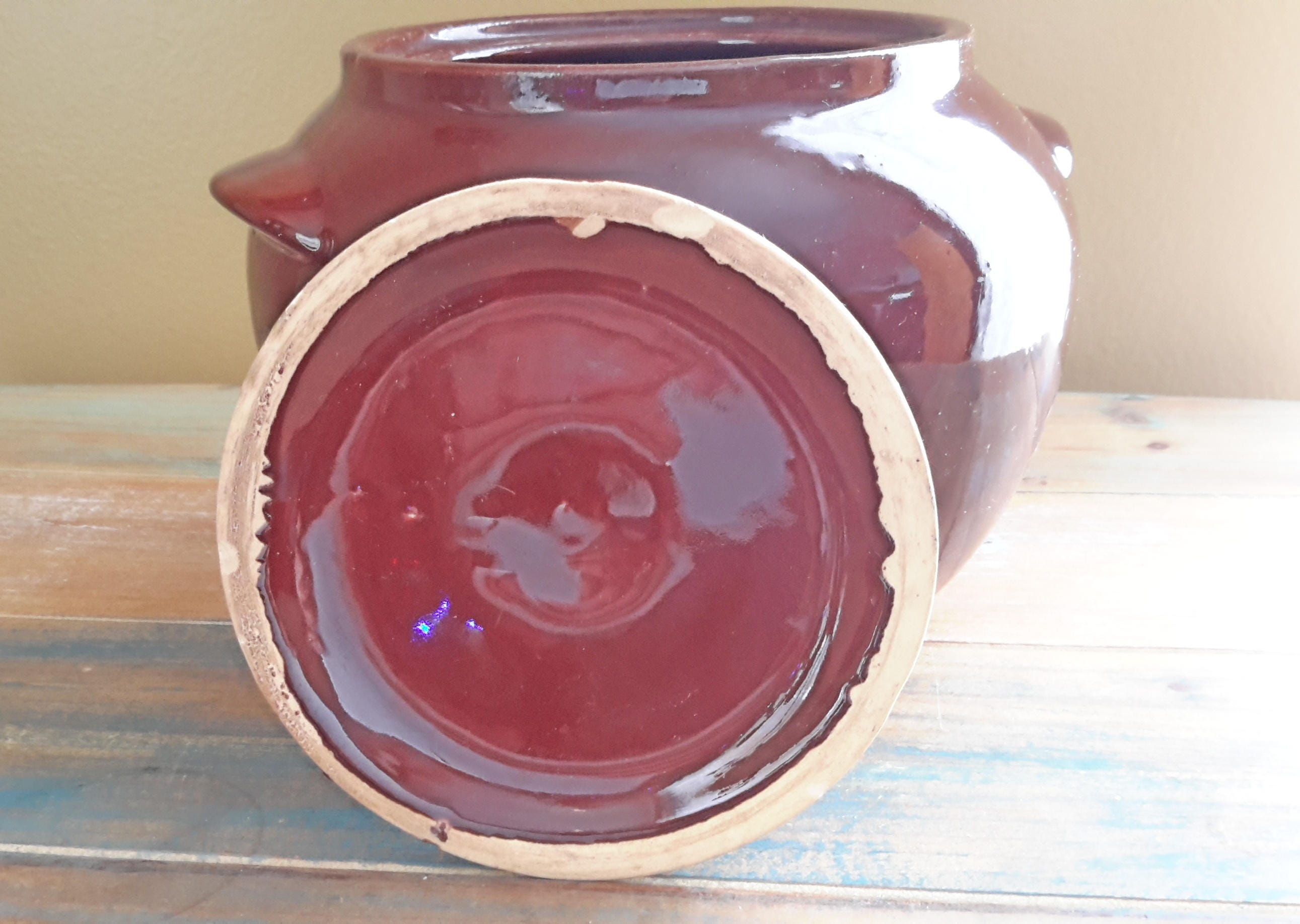 Watt 76 USA Oven Ware Bean Pot Vintage Etsy