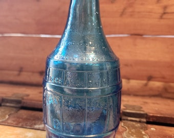 Dr Chandlers Barrel Bottle Root Bitters Blue Wheaton Glass Vintage