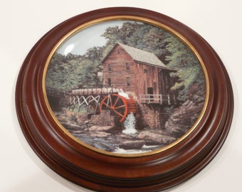 Glade Creek Grist Mill West Virginia Knowles Collector Plate Vintage