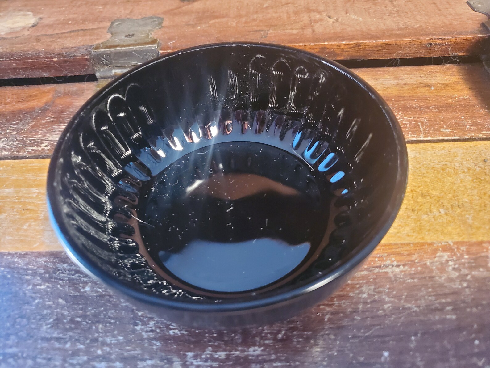 Ebony Black Candy Dish Lid LE Smith Glass Company Vintage Etsy