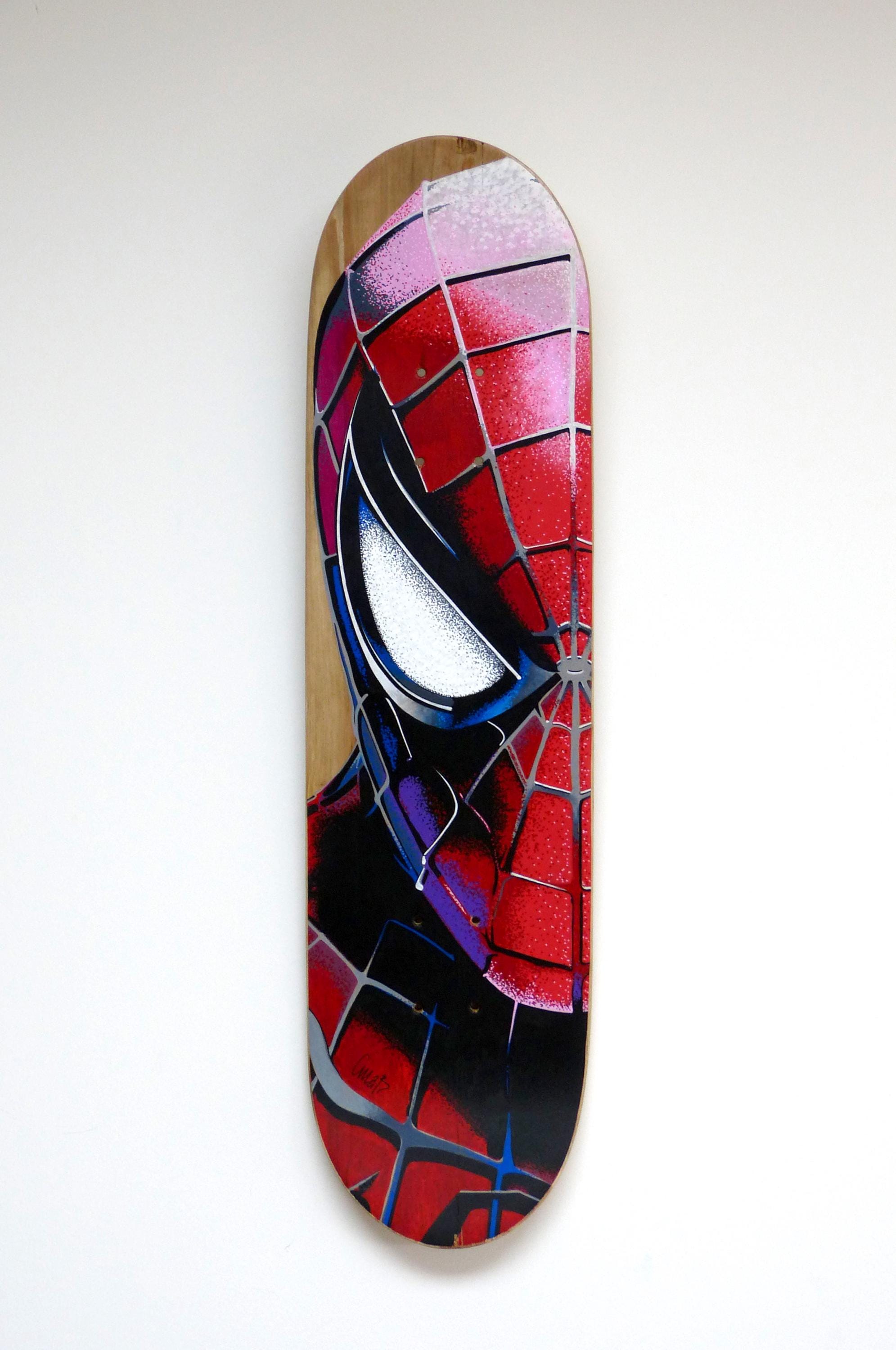 Spiderman Skateboard Deck - Etsy