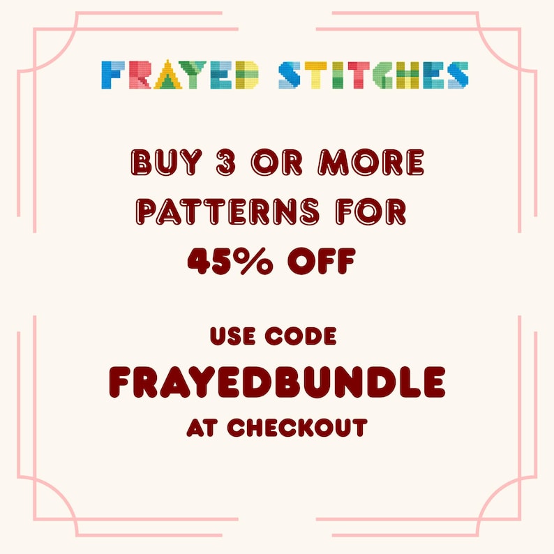 Snug as a Bug Cross Stitch / Needlepoint Pattern, Instant Download PDF Pattern image 7