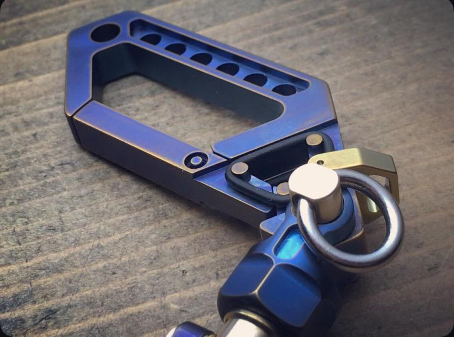 Titanium Keychain Box Tactical Titanium Key Chain / One-off Random - Etsy