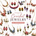 Crochet Jewelry Bundle | 50+ Boho Earrings, Necklaces (Digital Download)
