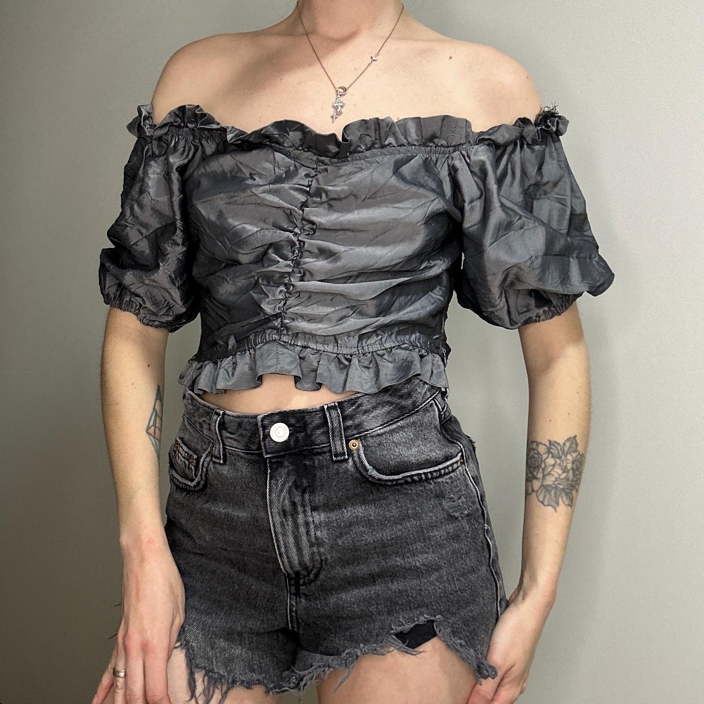 Y2k Puff Sleeve Top - Etsy