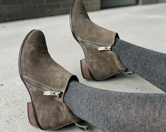 Paul Green mocka ankelboots bruna EU 38 sidodragkedja låg klack