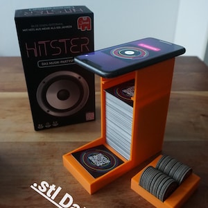 Hitster kaartlezer/kaarthouder .stl-bestand (digitale download om zelf af te drukken)