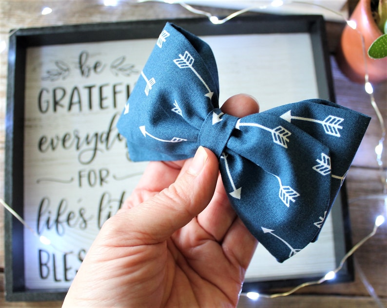 Girl/'s Hair Bows Pink and Blue Fabric Bows School Bows SpringEaster Hair Clips Vintage Sailor Hair Bows