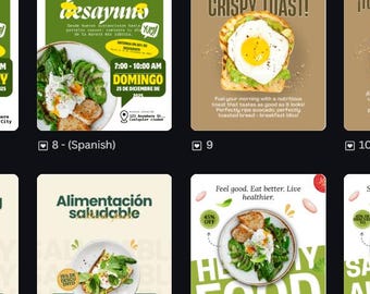 Avocado Breakfast Canva FB / Instagram Story Templates
