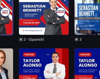 Political Canva FB / Instagram Story Templates