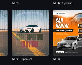 Sell & Rent Cars Canva FB / Instagram Story Templates