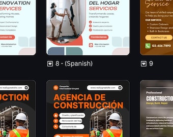 Construction Canva FB / Instagram Story Templates