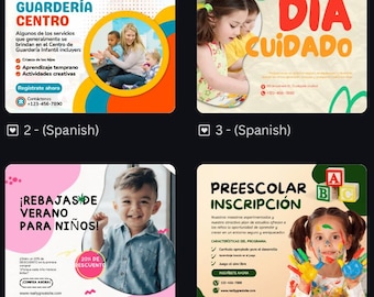Daycare Canva FB / Instagram Story Templates
