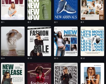 New Arrival & Sales Canva Instagram Story Templates