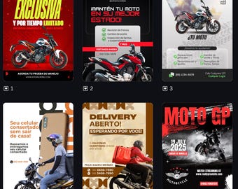 Motorcycles Canva FB / Instagram Story Templates
