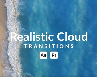 12 Dynamic Realistic Cloud Video Transitions Pack for Filmmaking After Effects/ No Plugins Needed