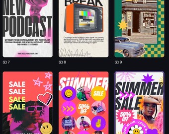 Collage Mix Media Canva Instagram Story Templates